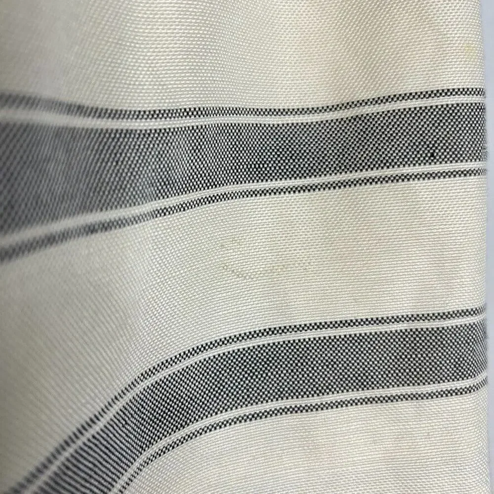 J Crew Striped Linen Silk Pencil Skirt Women's Size 8 Classic Fit